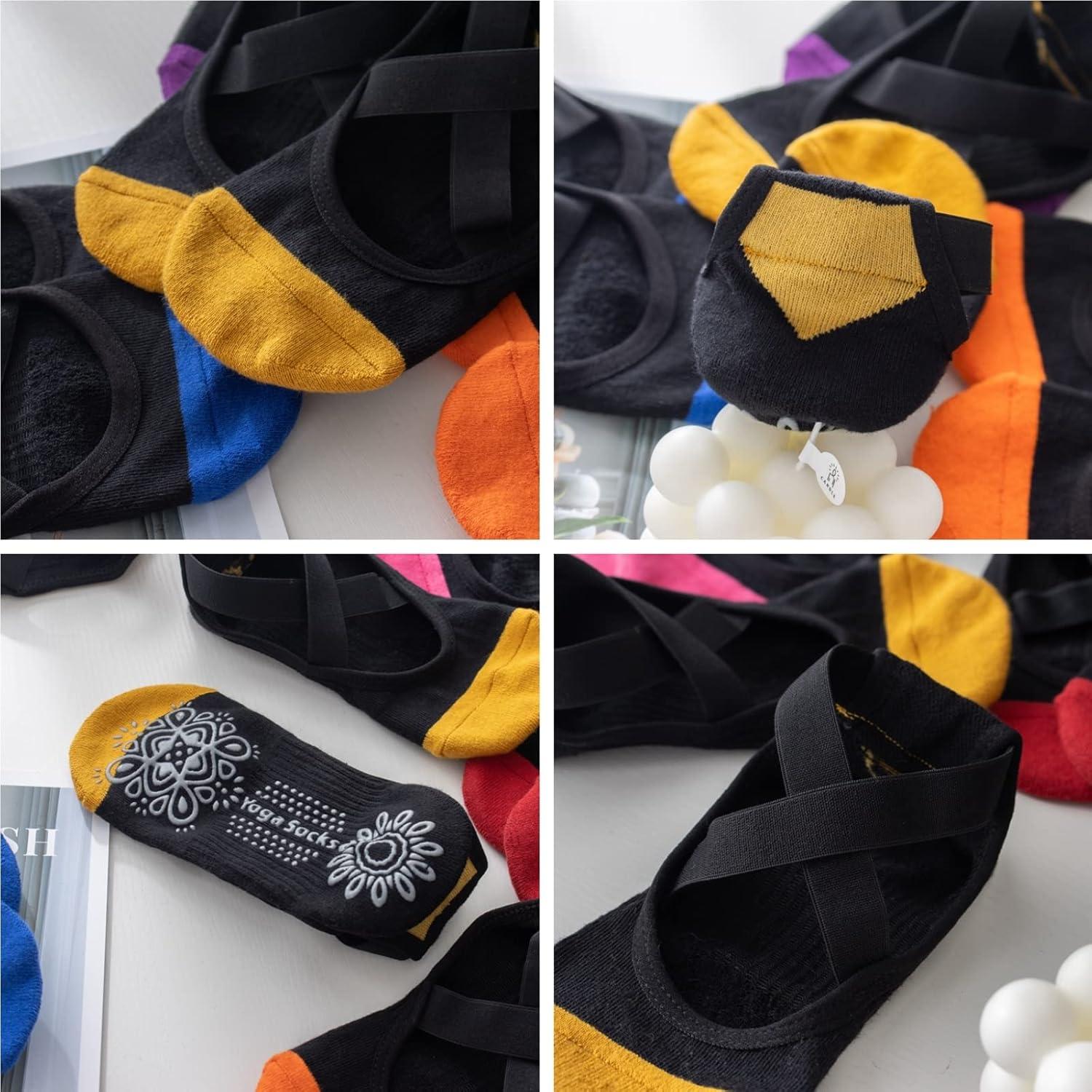 Calcetines Antideslizantes para Yoga y Pilates Mujer Rosa