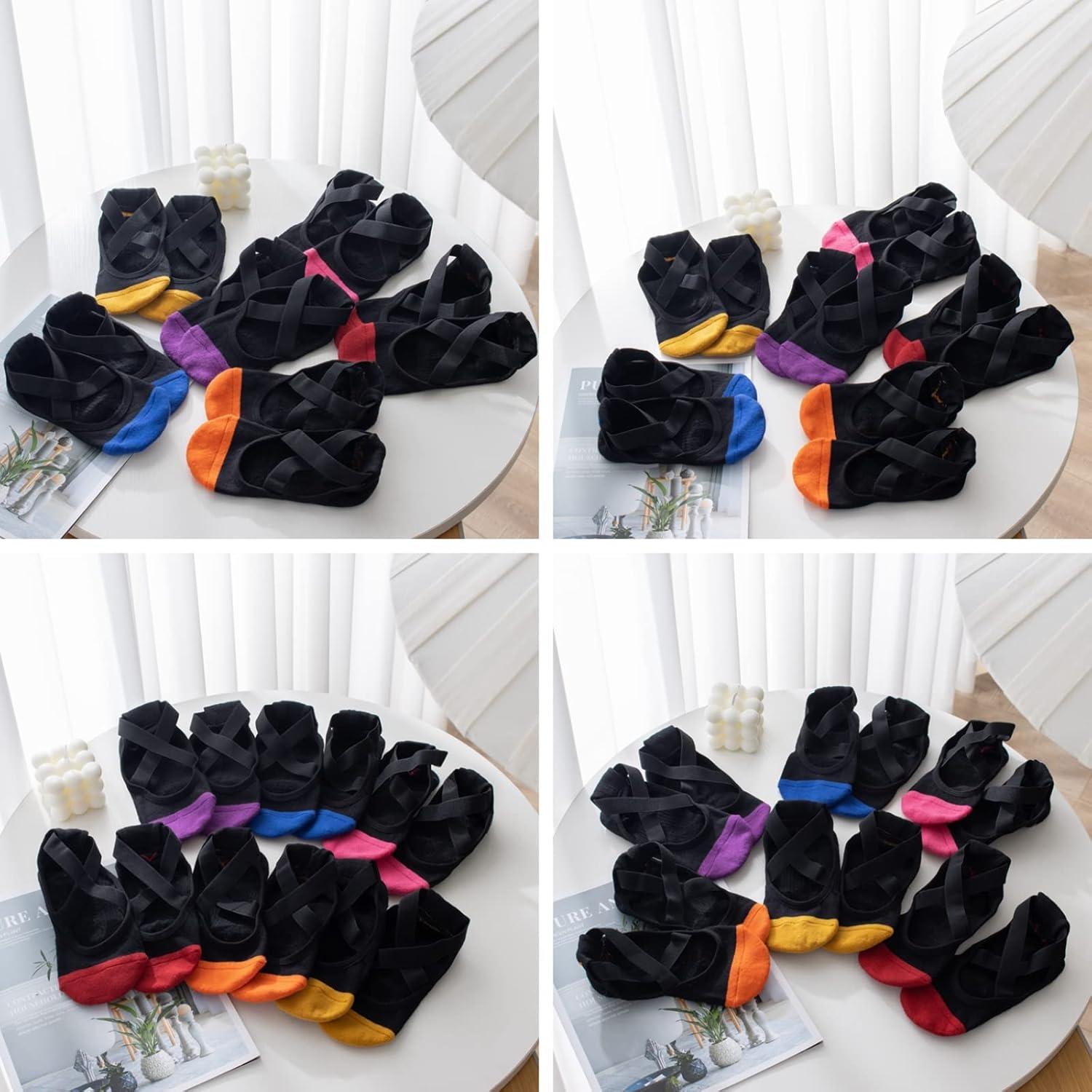 Calcetines Antideslizantes para Yoga y Pilates Mujer Rosa