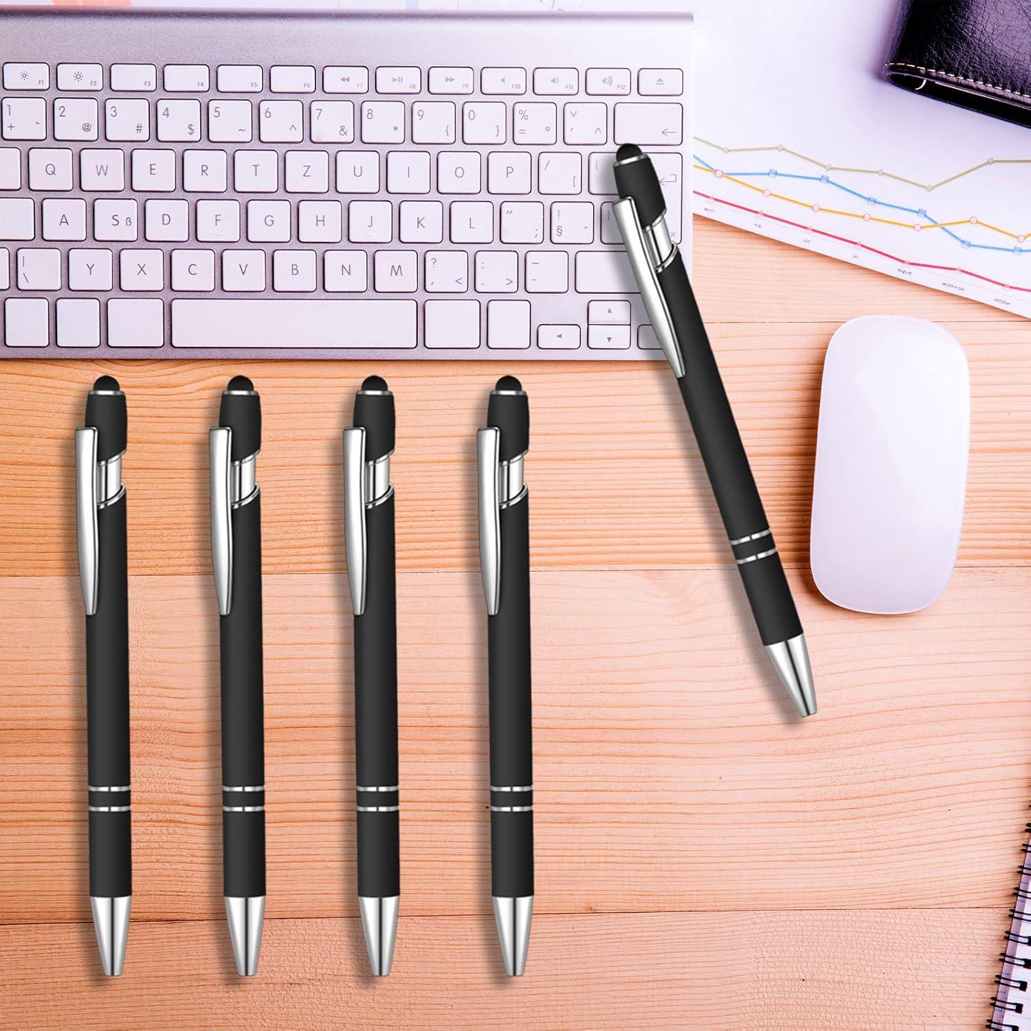 12 Bolígrafos de Tinta Azul Lragvtbk con Punta de Estilógrafo