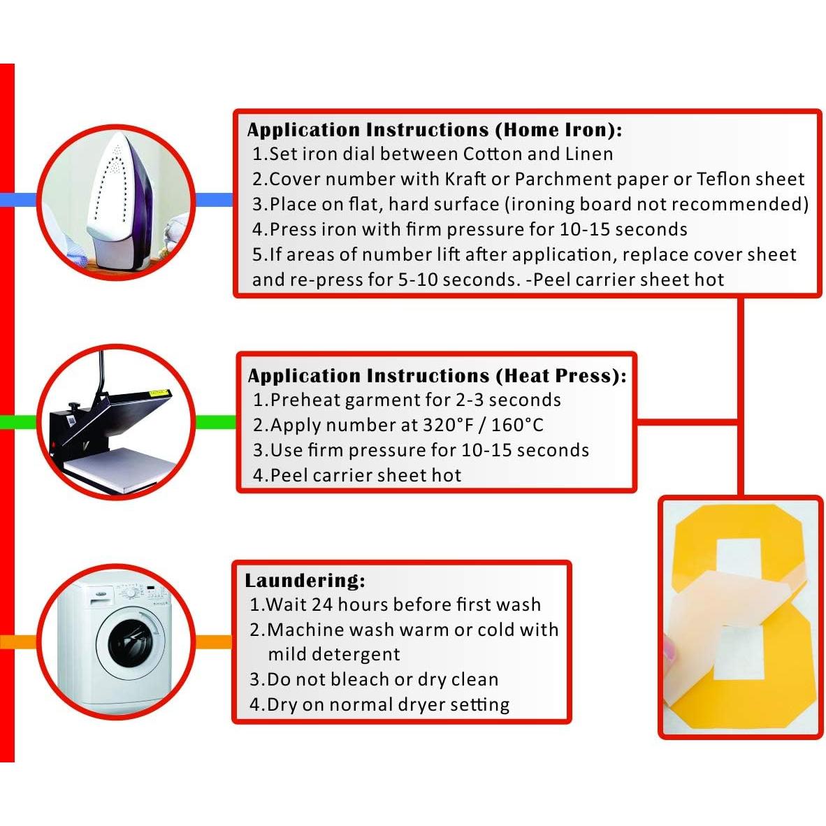 Kit de Números de Vinilo TeeWin 0-9 para Camisetas 15.24 cm