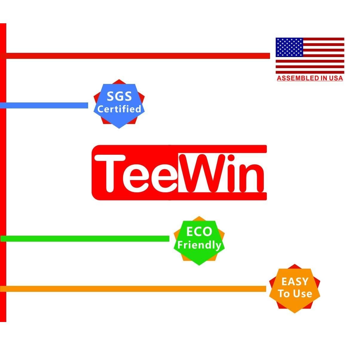 Kit de Números de Vinilo TeeWin 0-9 para Camisetas 15.24 cm