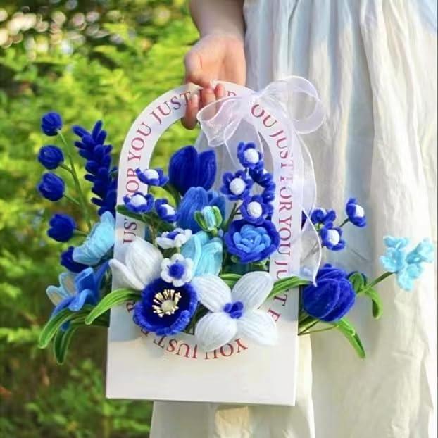 Kit de Manualidades NafuXiaJJia con 150 Piezas en Azul