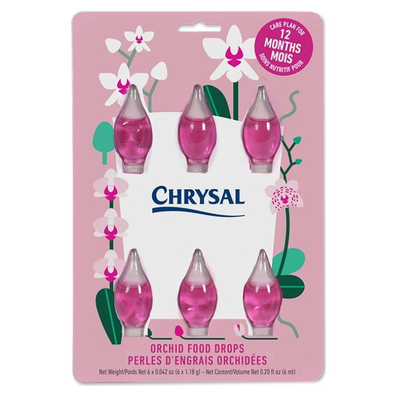 Gotas de Alimento para Orquídeas Chrysal - 1 Paquete 12 Meses