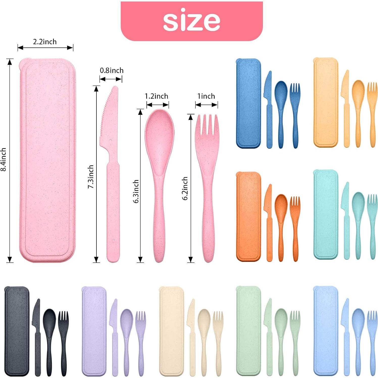 Juego de Utensilios de Viaje YDYTOP - 10 Piezas Ecológicas