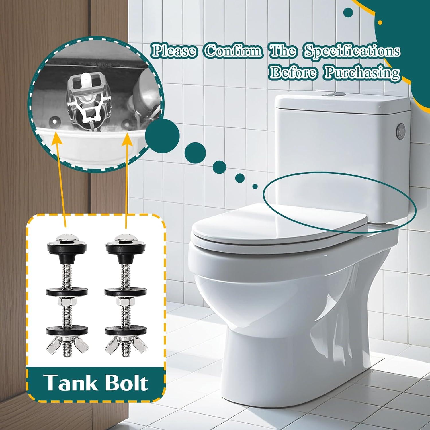 Kit de pernos de inodoro Qicrdvi M6 2PCS acero inoxidable