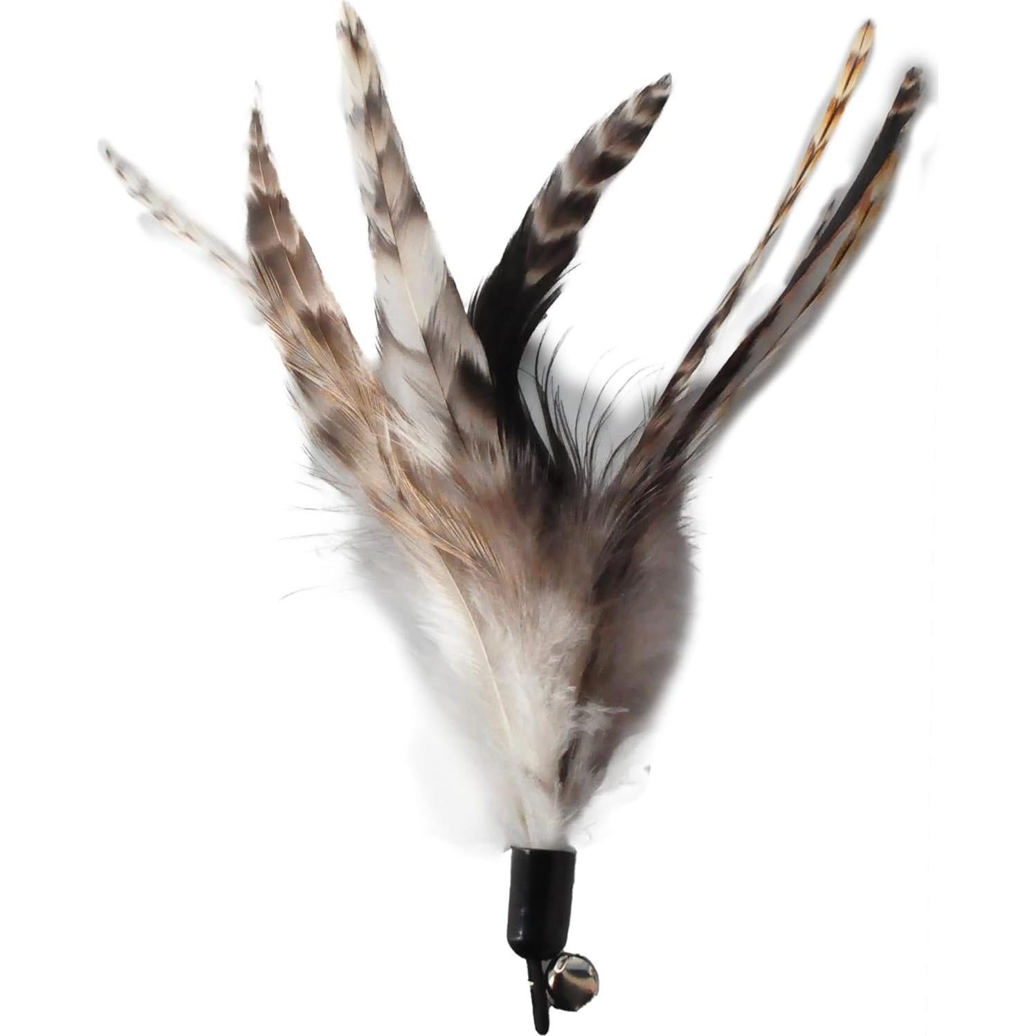 Juguete para Gatos EcoCity - Varita con Plumas Naturales