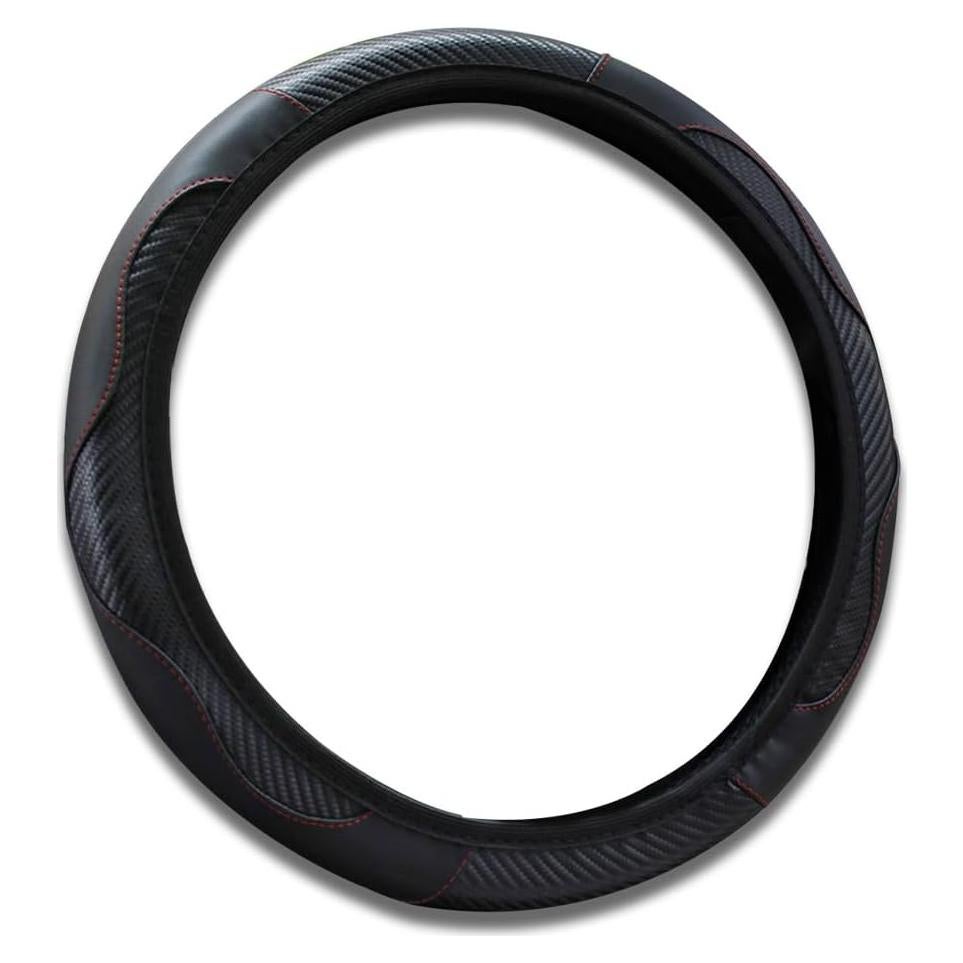 Cubierta de Volante de Coche Honibaoto 37-38 cm Negro