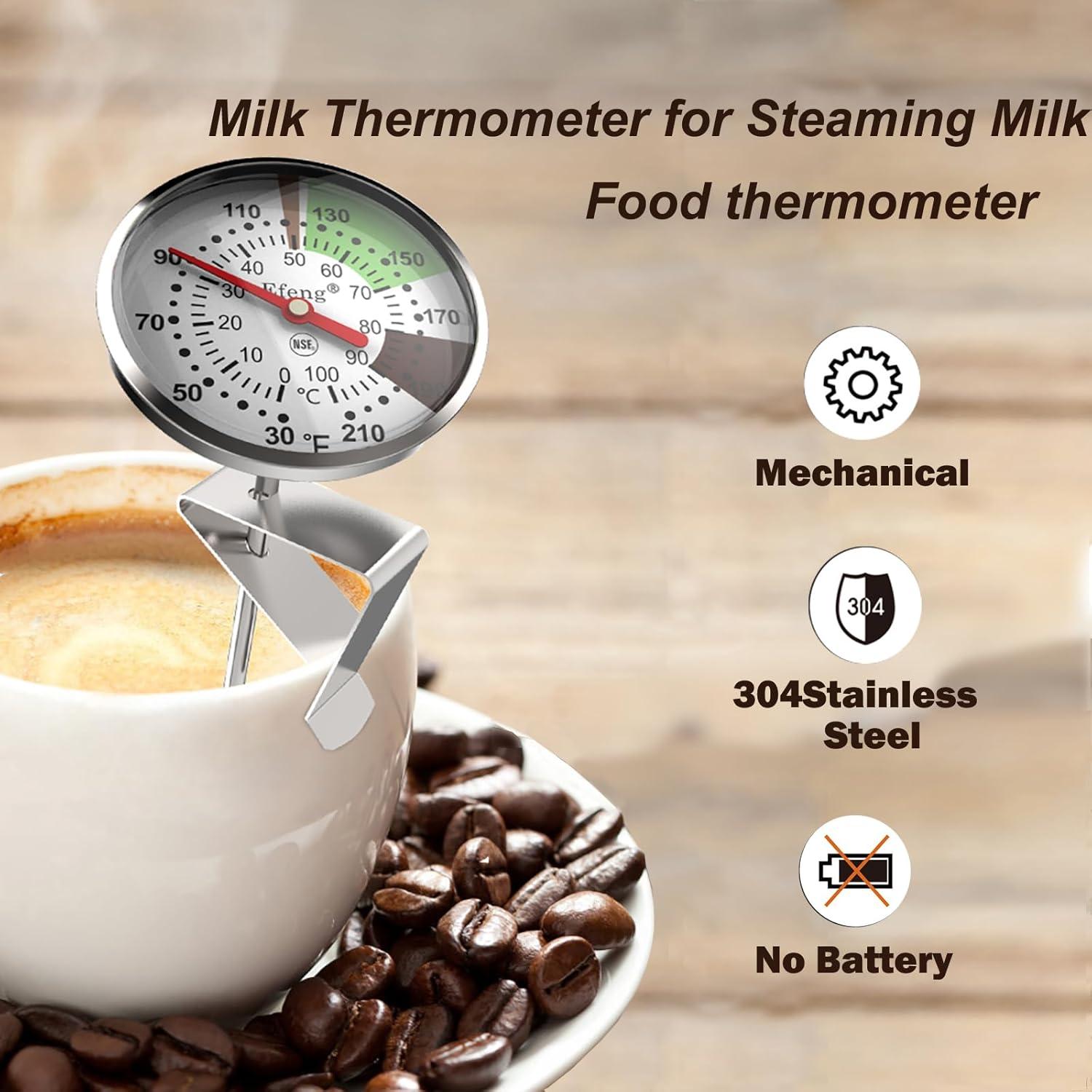 Termómetro de Leche Instantáneo EFENG 12.7 cm Acero Inoxidable
