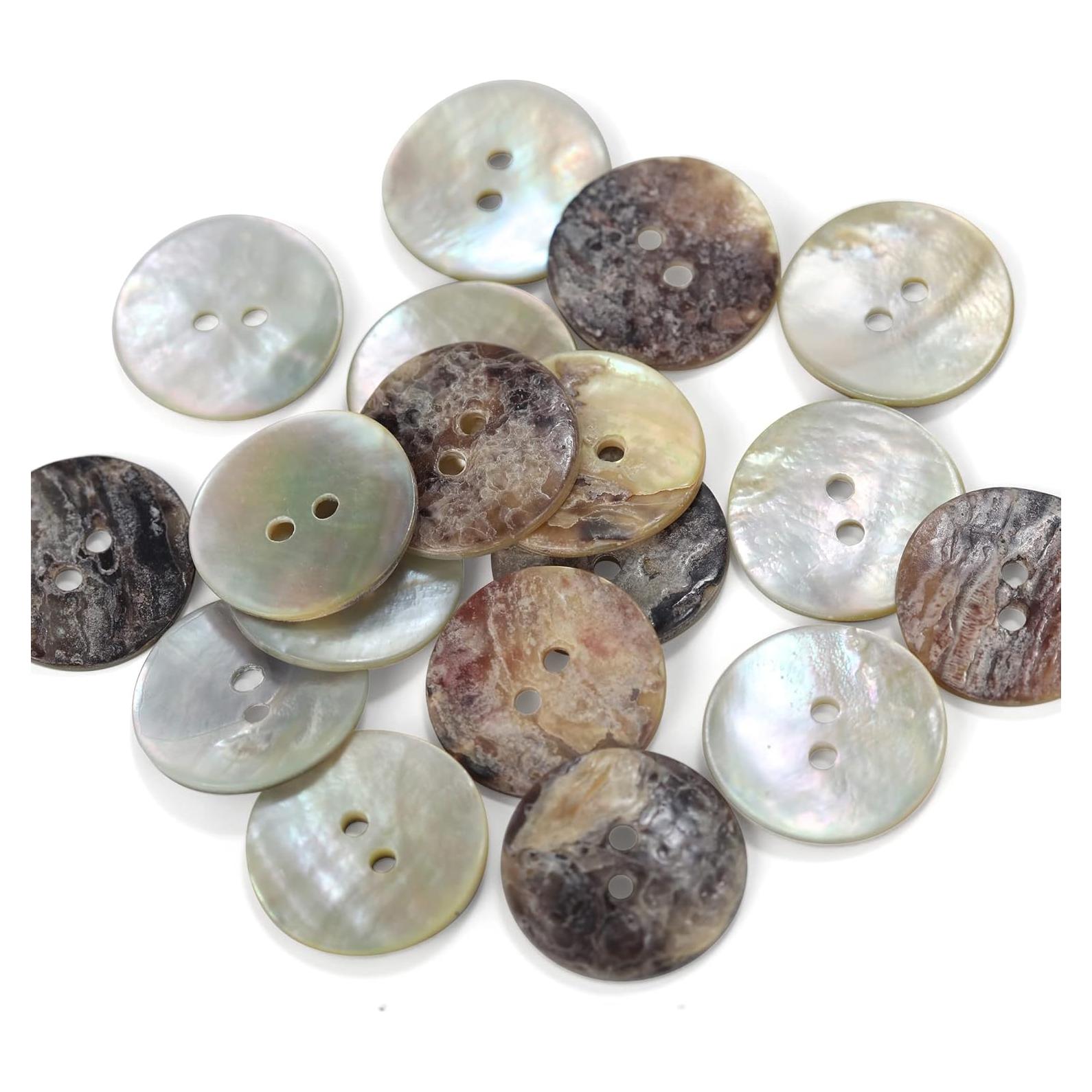 Botón de Concha Agoya MINSOK Shell 16L 10mm 50pcs Perla