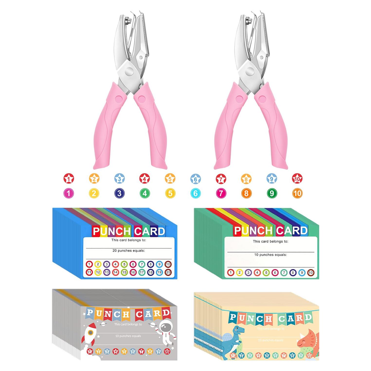 UCEC Kit de Recompensas para Niños 200 Piezas con Perforadoras