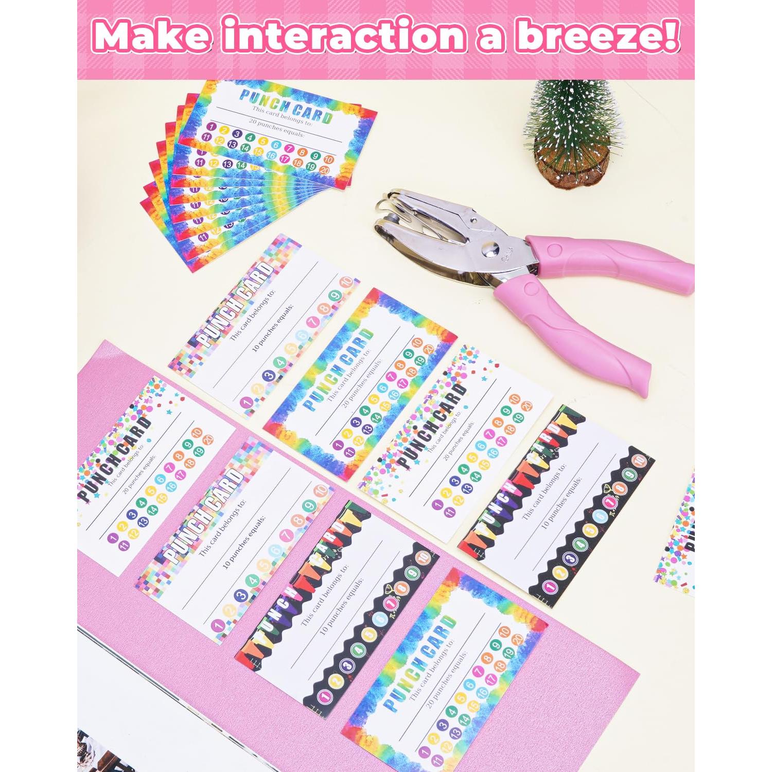 UCEC Kit de Recompensas para Niños 200 Piezas con Perforadoras