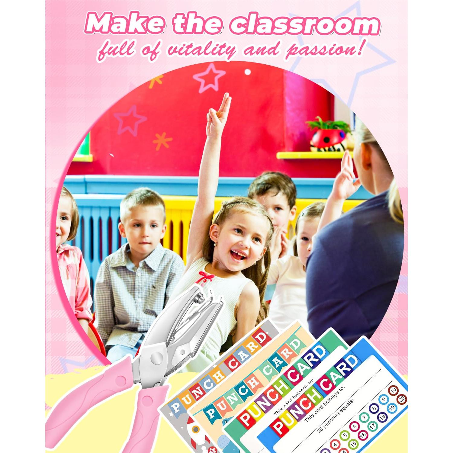 UCEC Kit de Recompensas para Niños 200 Piezas con Perforadoras