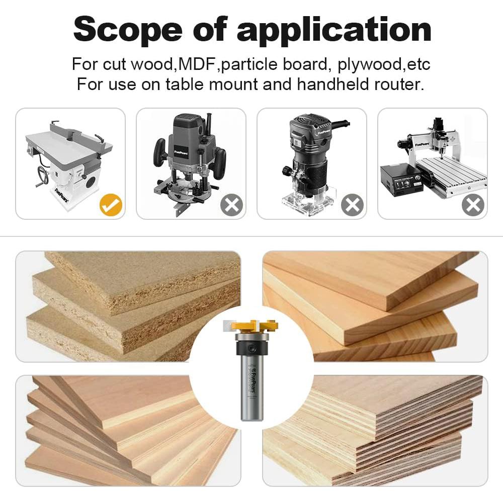 Cortador de Ranura Fivepears 3.18 cm Diámetro 0.64 cm Longitud