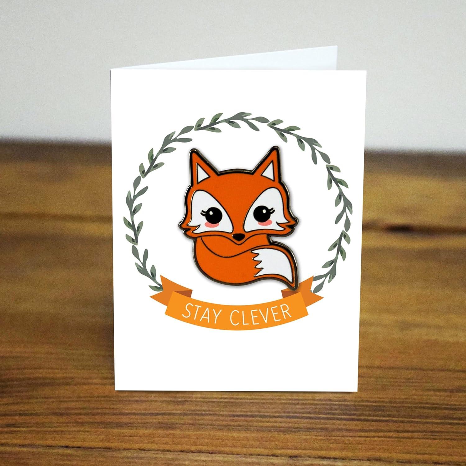 Pin de esmalte de zorro LifeBeats - Accesorio divertido y moderno