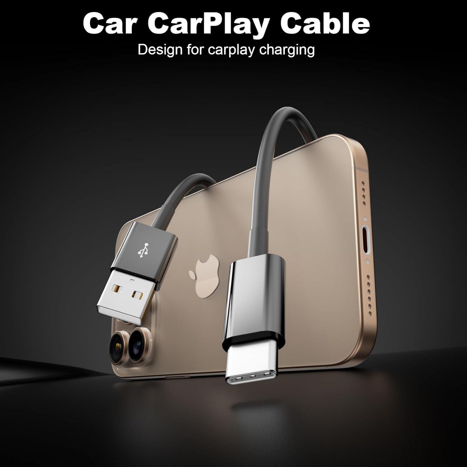 Cable CarPlay USB C para iPhone 16/15 y iPad Pro 0.91m - 2Pack