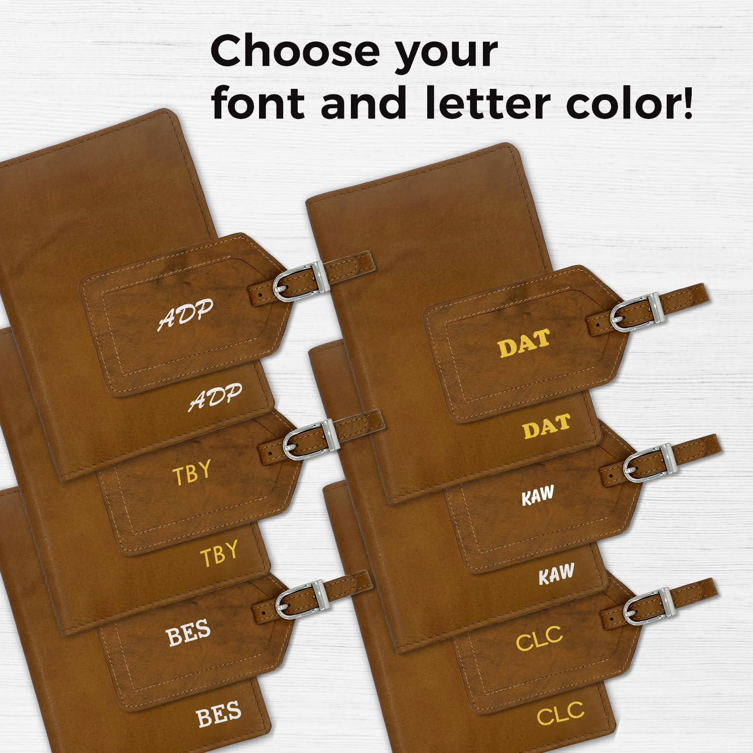 Billetera de Pasaporte de Cuero Antiguo Personalizada RFID