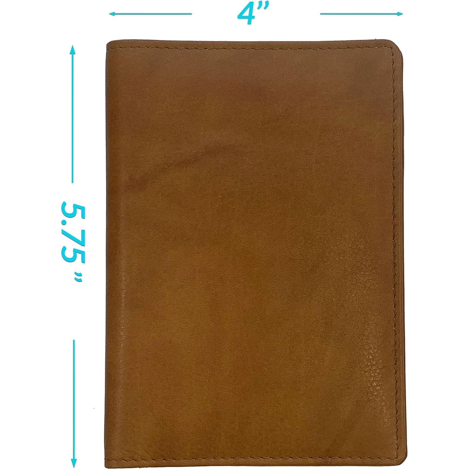 Billetera de Pasaporte de Cuero Antiguo Personalizada RFID