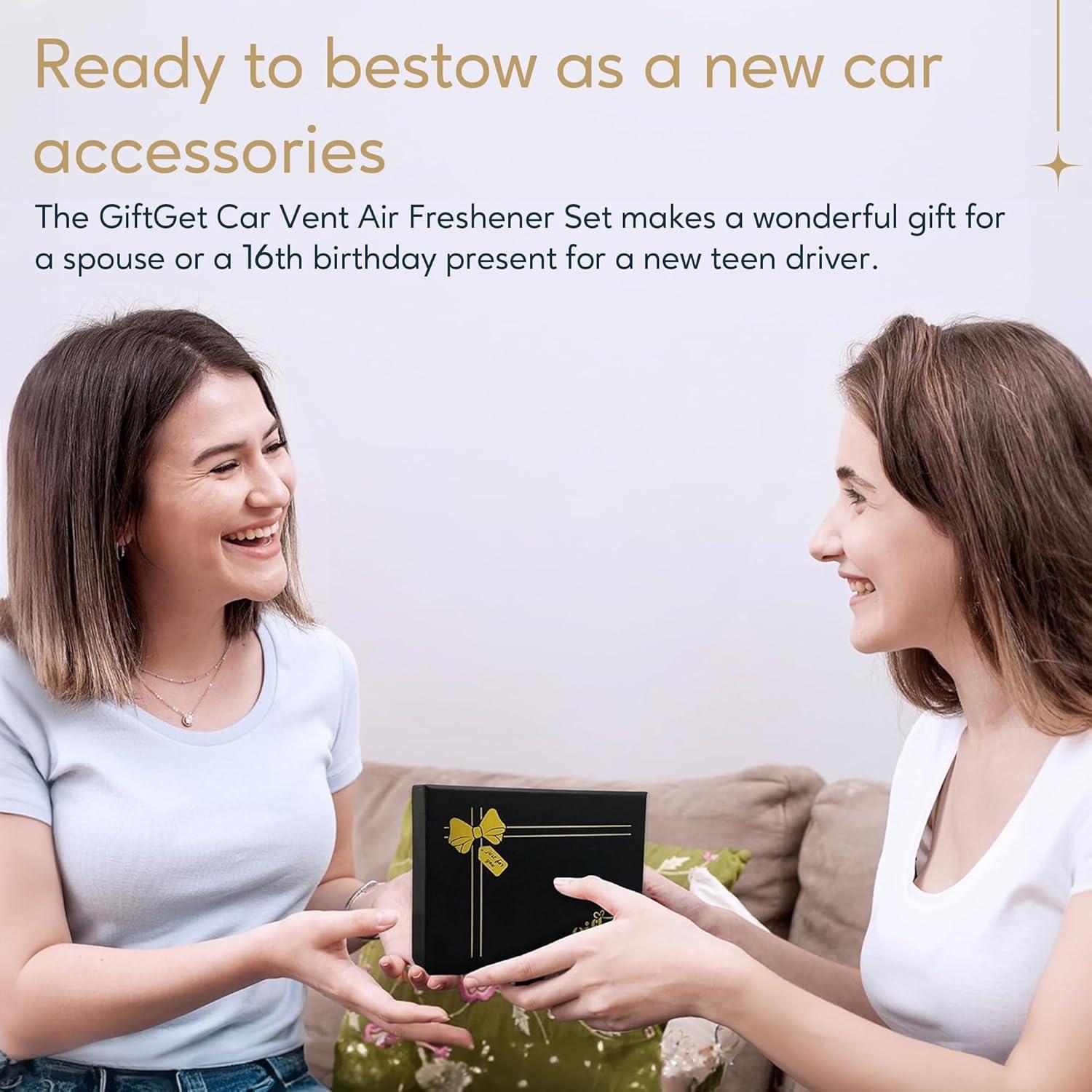 Difusores de aire para coche GIFTGET 3 clips flor decorativos