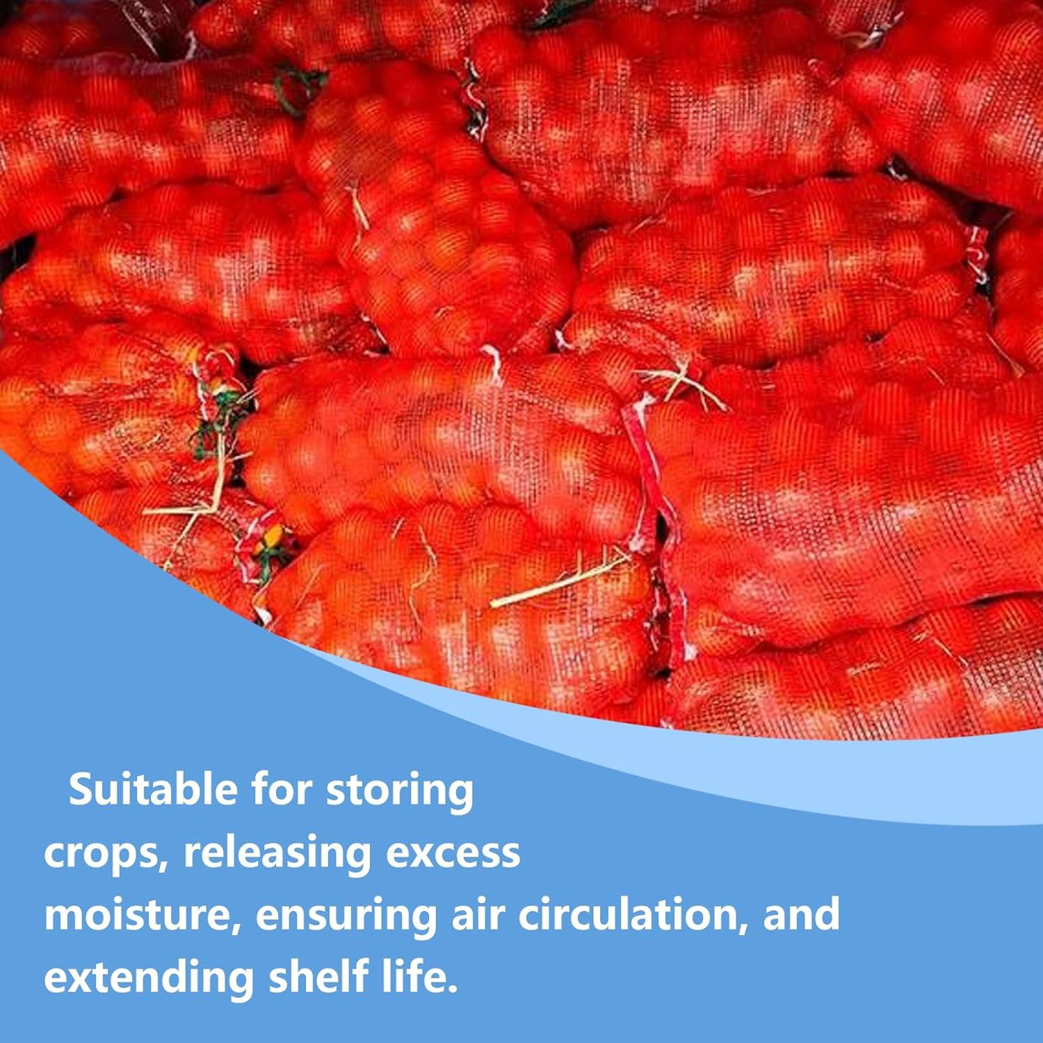 Paquete de 10 bolsas de malla Acuteye 47x28 cm reutilizables