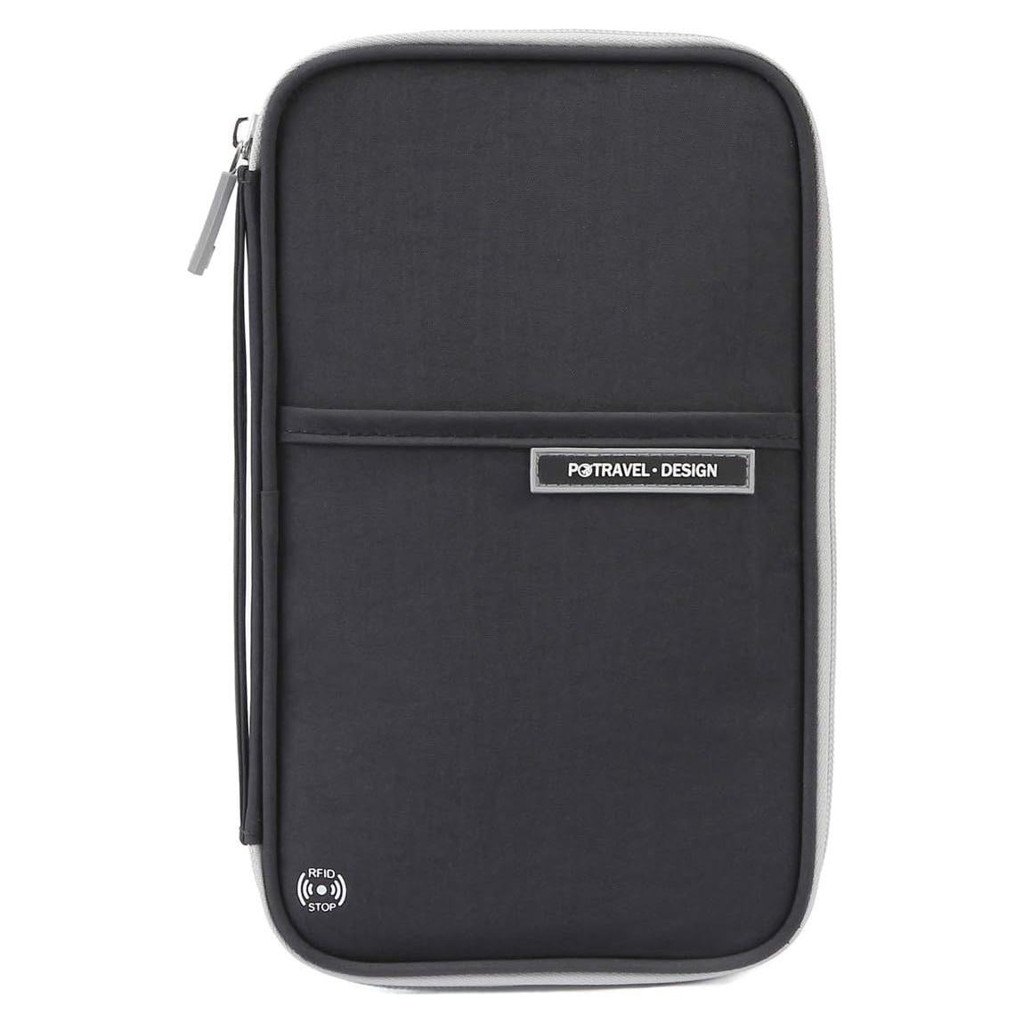 Billetera de Pasaporte VanFn RFID Negra - Organizador de Viaje Unisex