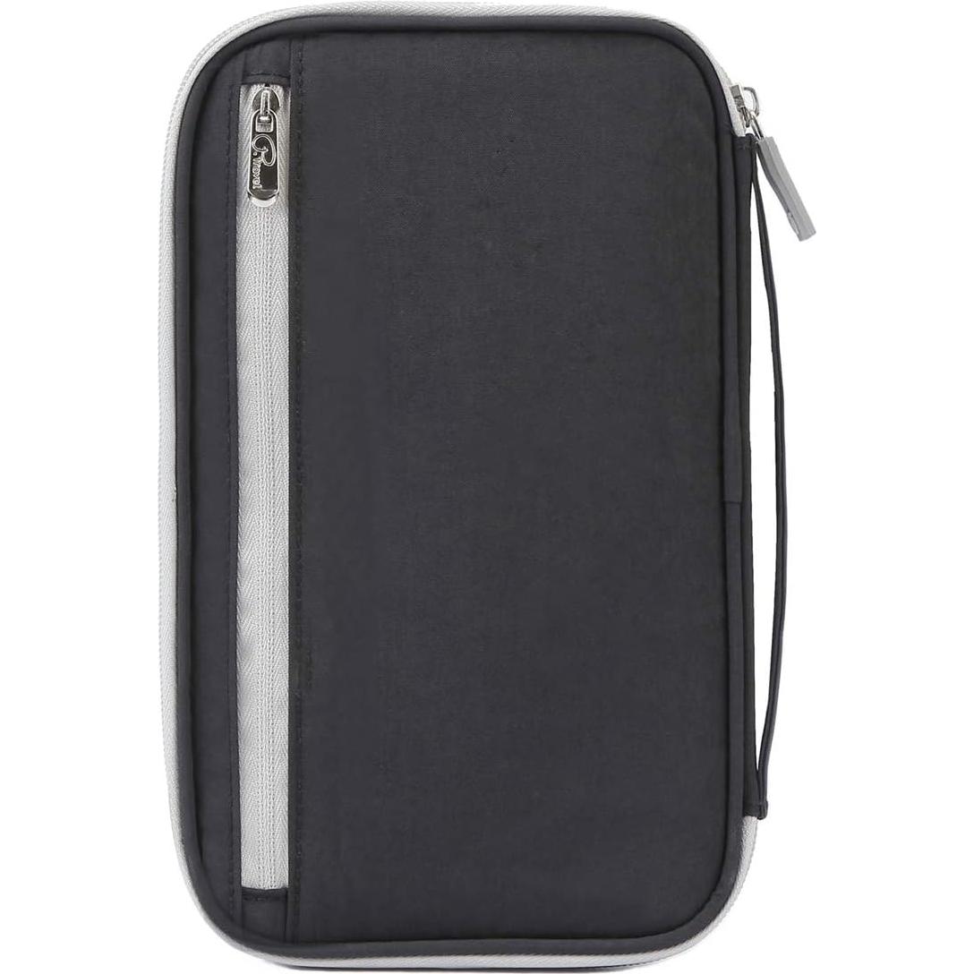 Billetera de Pasaporte VanFn RFID Negra - Organizador de Viaje Unisex