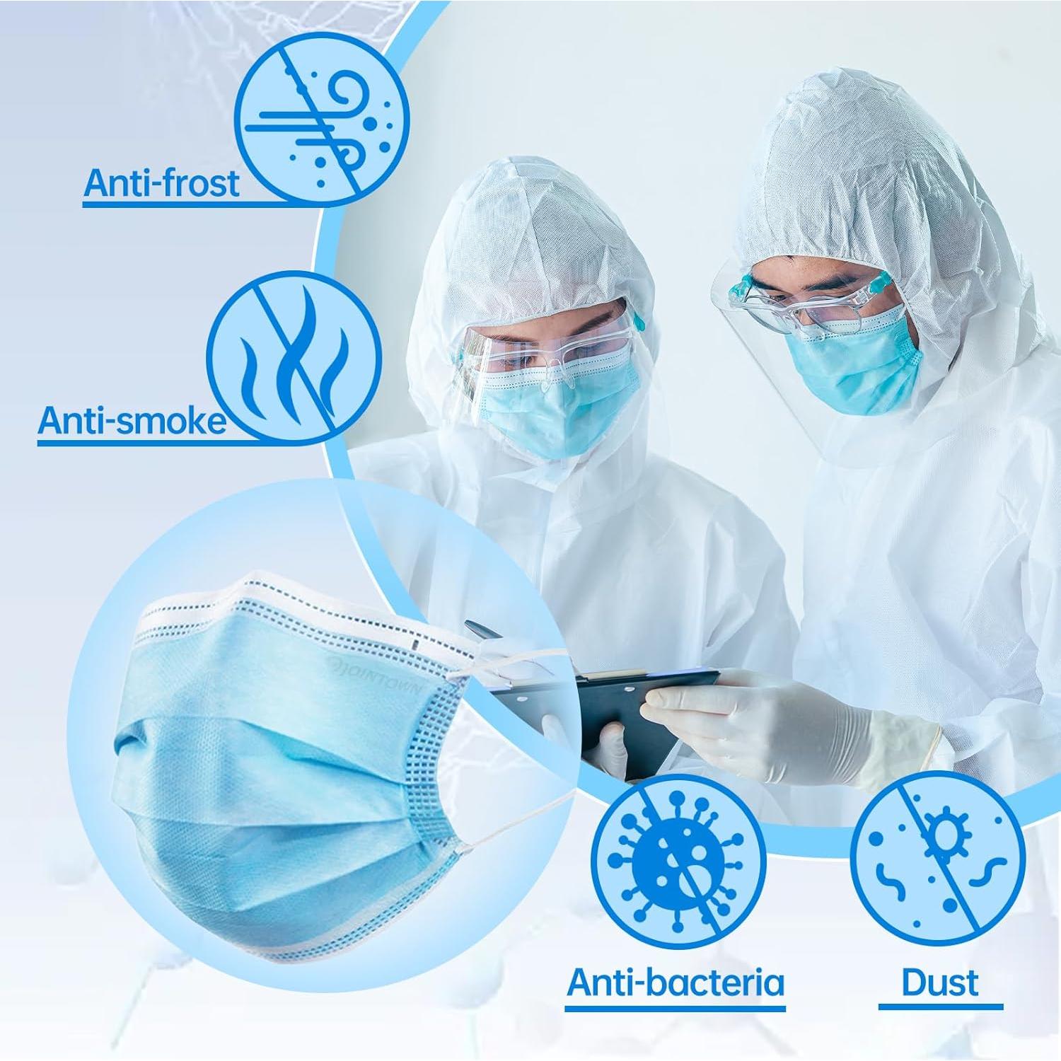 Mascarillas Desechables Jointown ASTM 2, 3 Capas, 100 Unidades