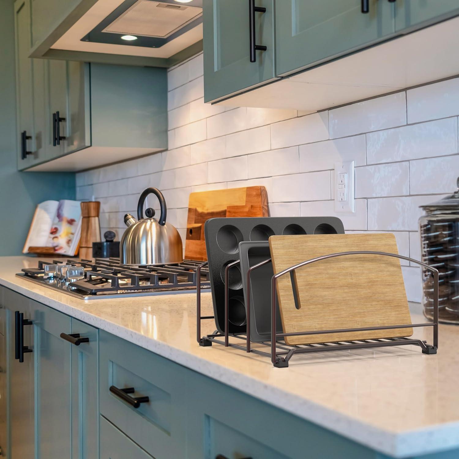 Organizador de Utensilios Deco Brothers 3 Ranuras Bronce