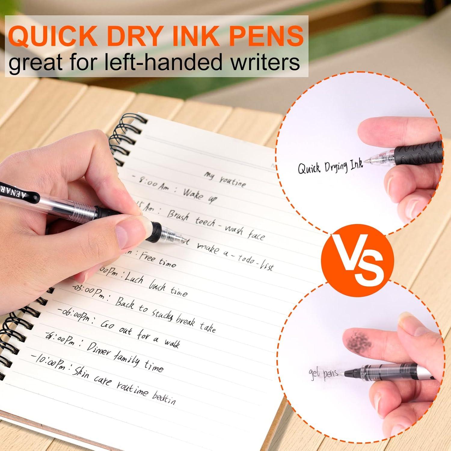 Bolígrafos de Gel Aen Art, Paquete de 30, Punta Fina 0.7mm