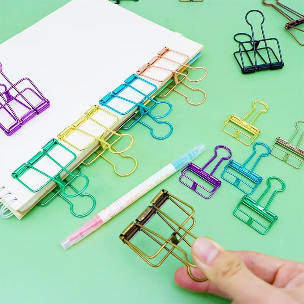 16 Clips de Alambre Metálico Multicolor SEEK RARE M