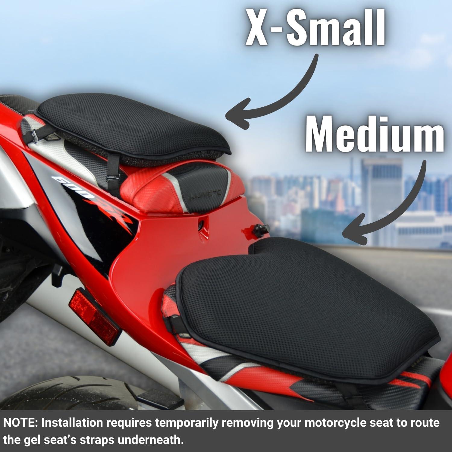 Almohadilla de Gel GEARS X-Tender para Asiento de Motocicleta Pequeña