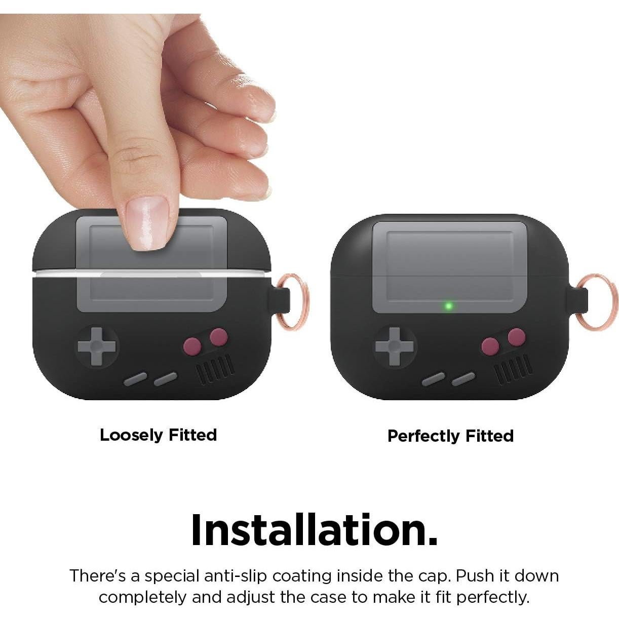 Estuche de Silicona elago AW5 para AirPods Pro - Negro