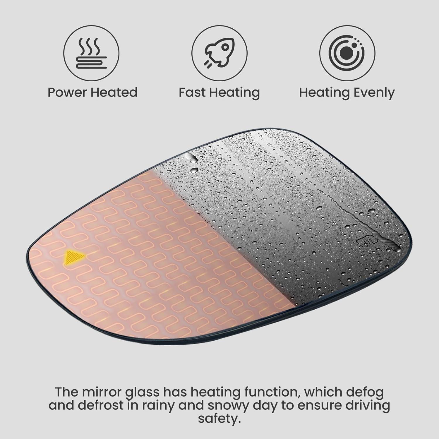 Cristal Espejo Lateral Izquierdo Chrysler Pacifica 2017-2023