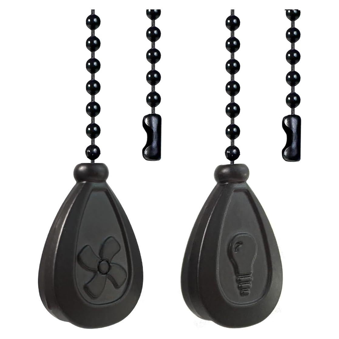 Extensores de cadena de ventilador OMYZERO 30.48 cm 2 piezas Negro