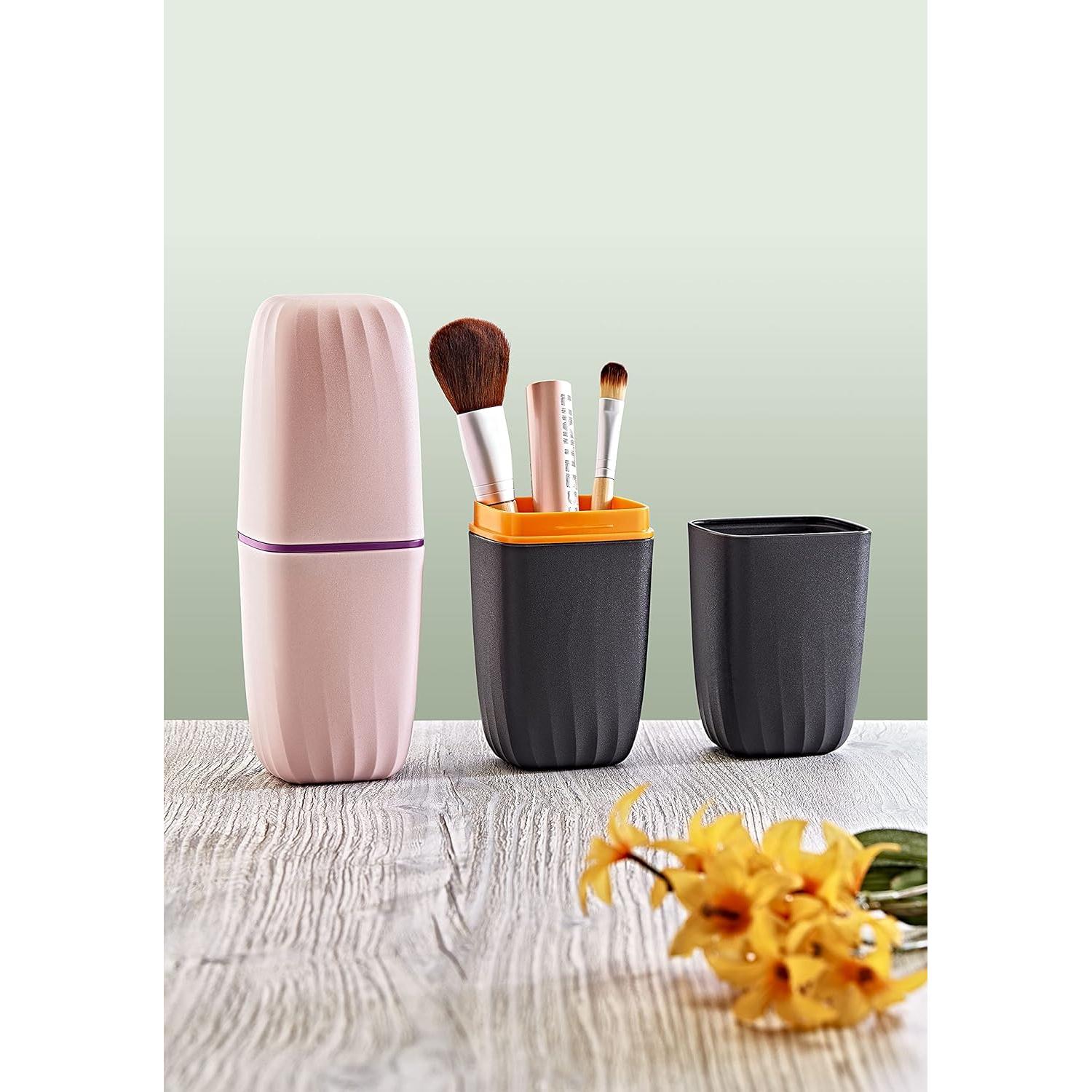 Soporte para Brochas de Maquillaje Boxup - Estuche Compacto Negro