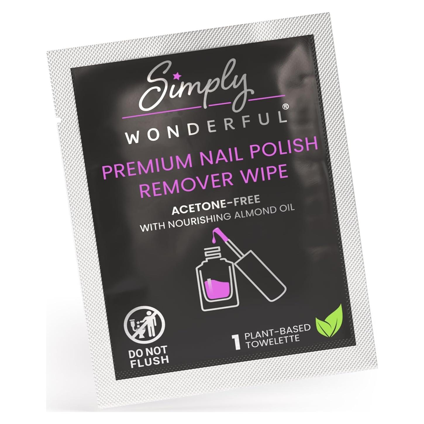 Toallitas Desmaquillantes Simply Wonderful Sin Acetona - 20 Unidades