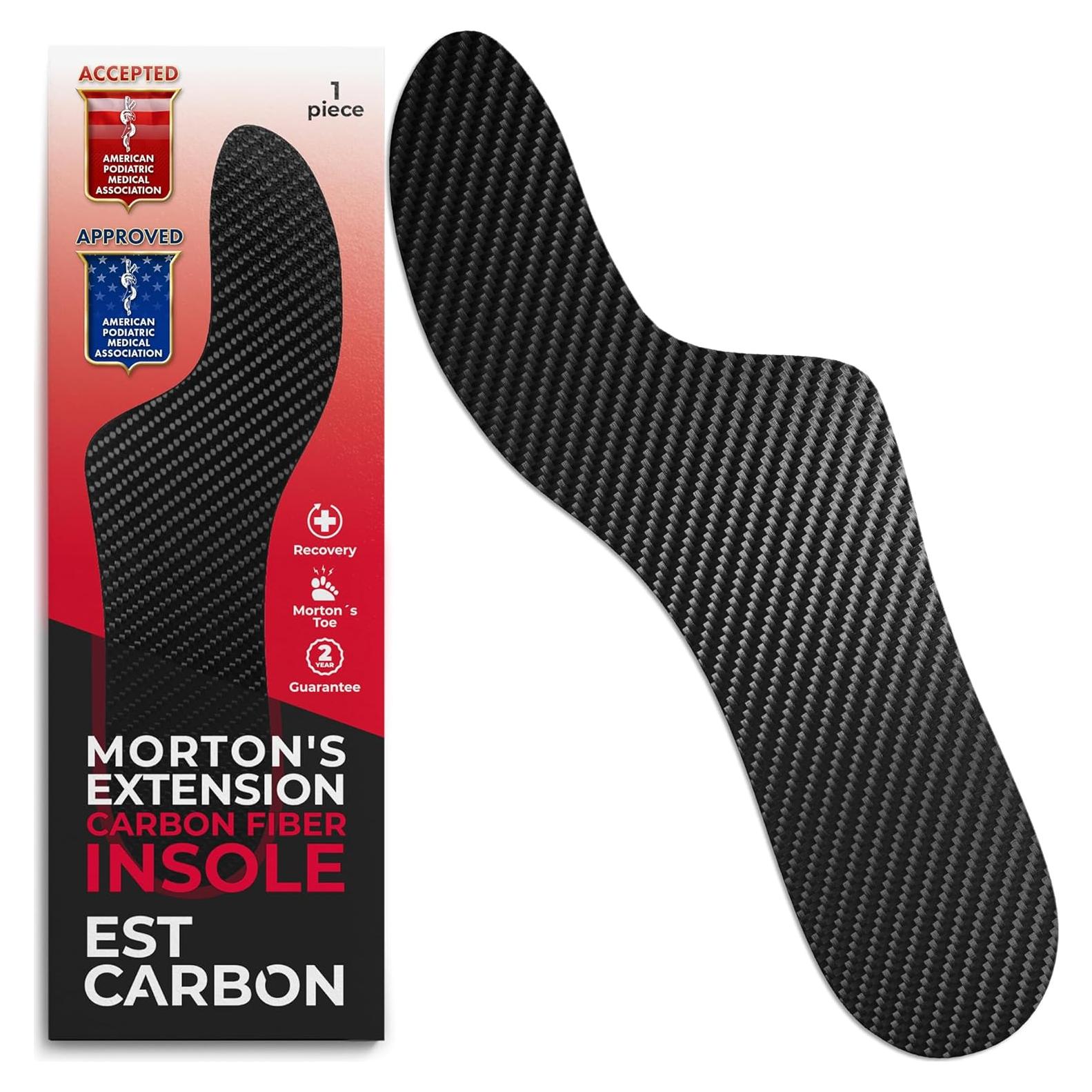 Plantilla ortopédica de fibra de carbono Erismet - Extensión de Mortons - Unisex