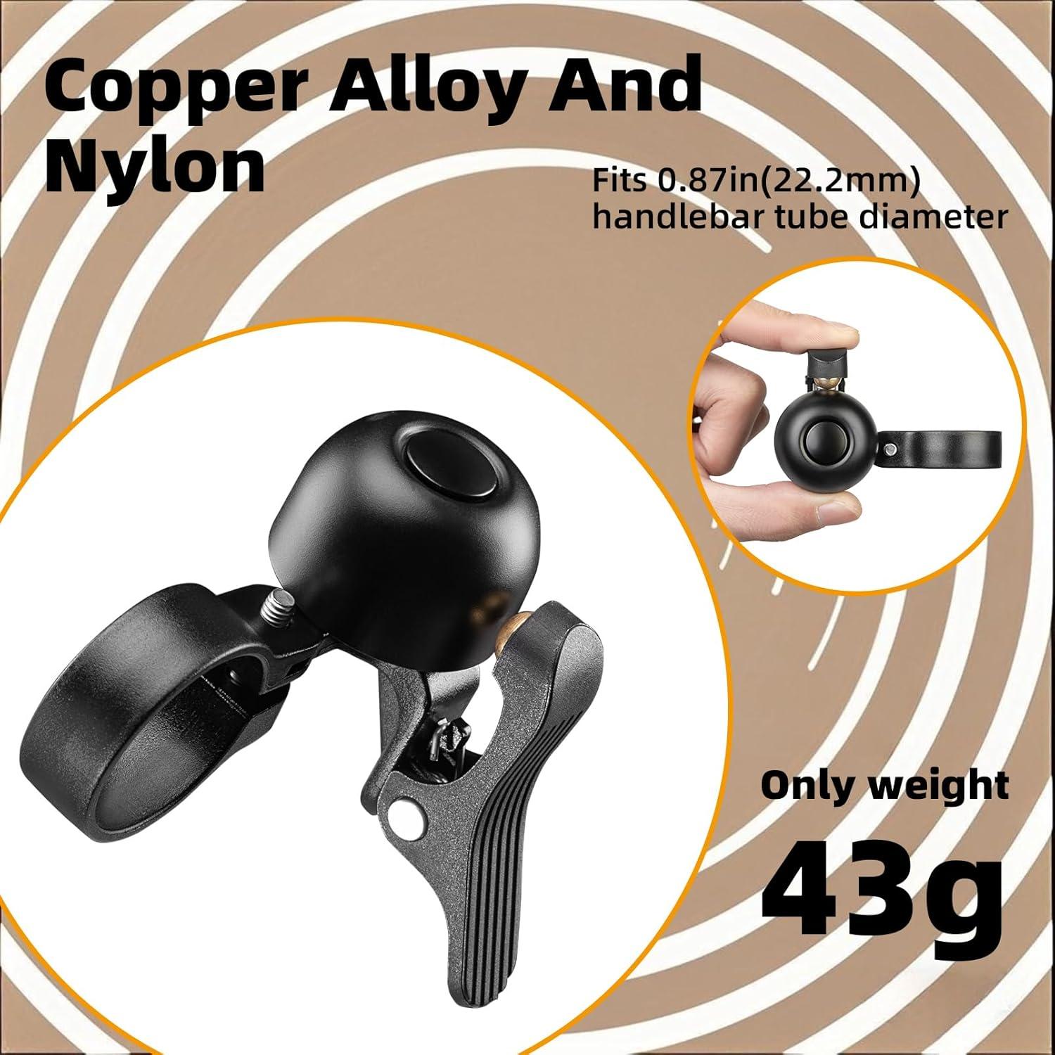 Timbre de bicicleta ROCKBROS 100dB para manillar 27-30mm