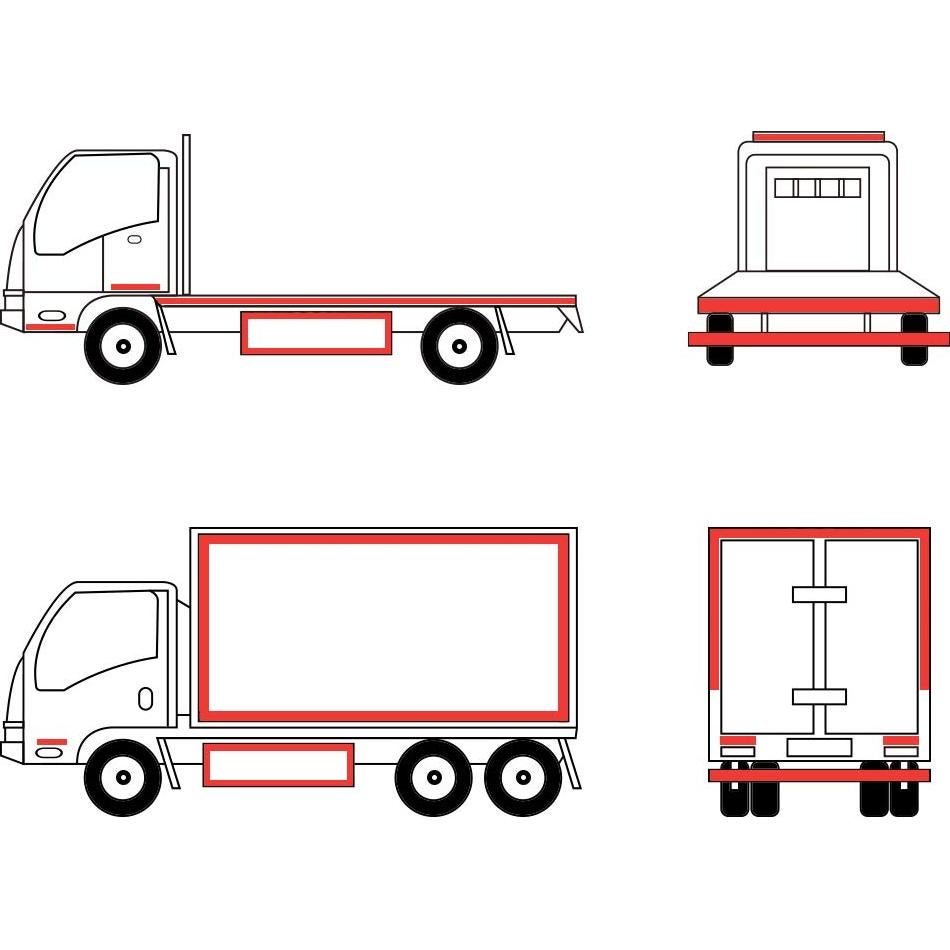 Cinta Reflectante de Seguridad 2.54 cm x 4.57 m Roja DOT-C2