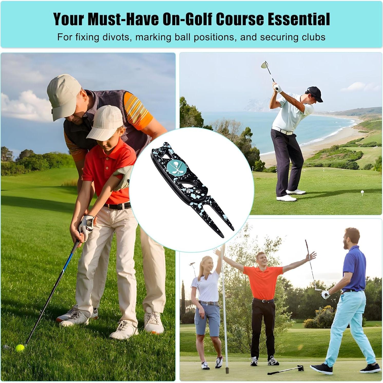Herramienta de Reparación de Divots de Golf SYNATANA 3 en 1