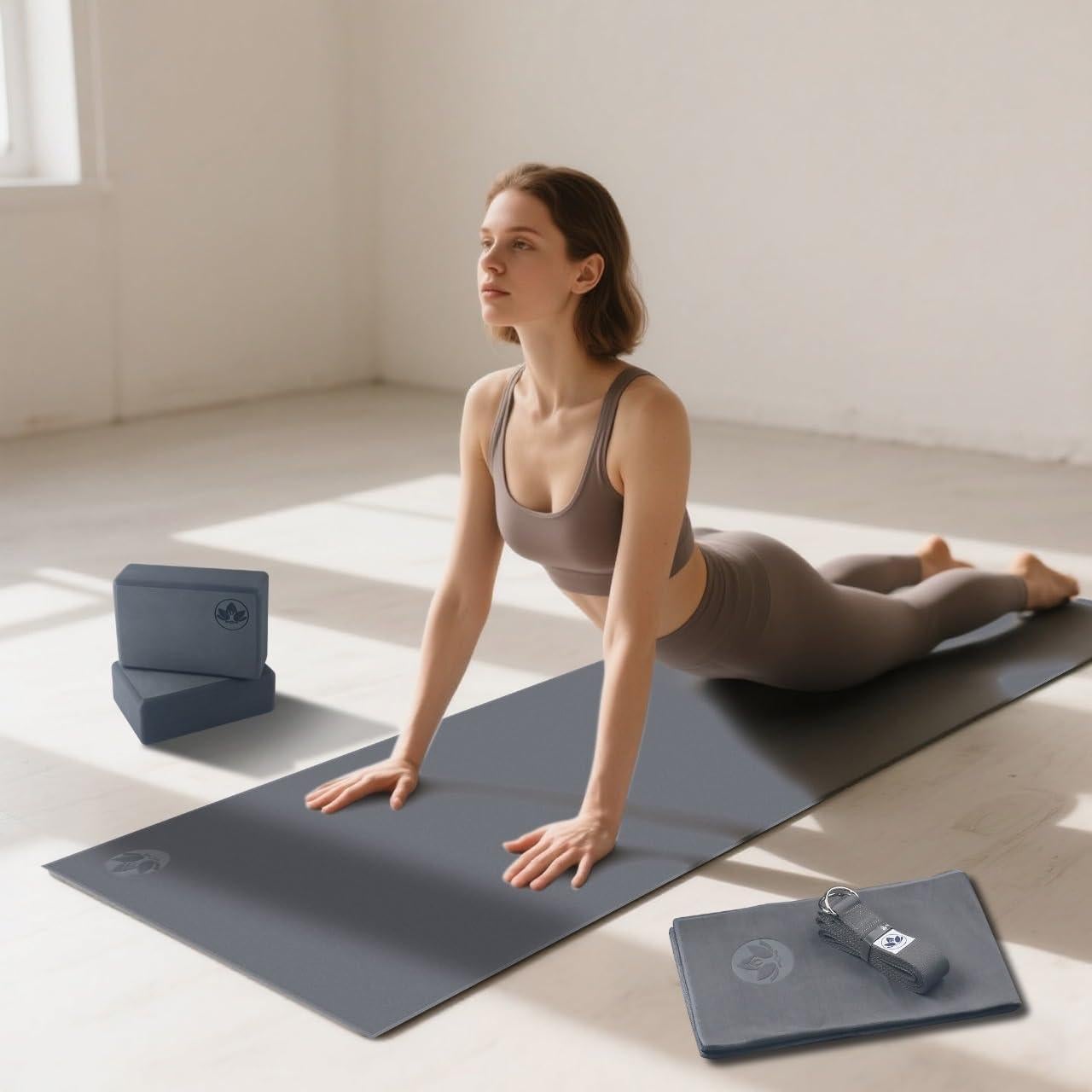 Kit de Yoga Completo Clever Yoga 7 Piezas - Alfombrilla 6mm