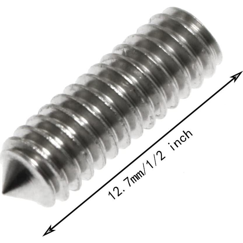 Tornillos de Fijación Maxmoral 20pcs Acero Inoxidable 1.27cm