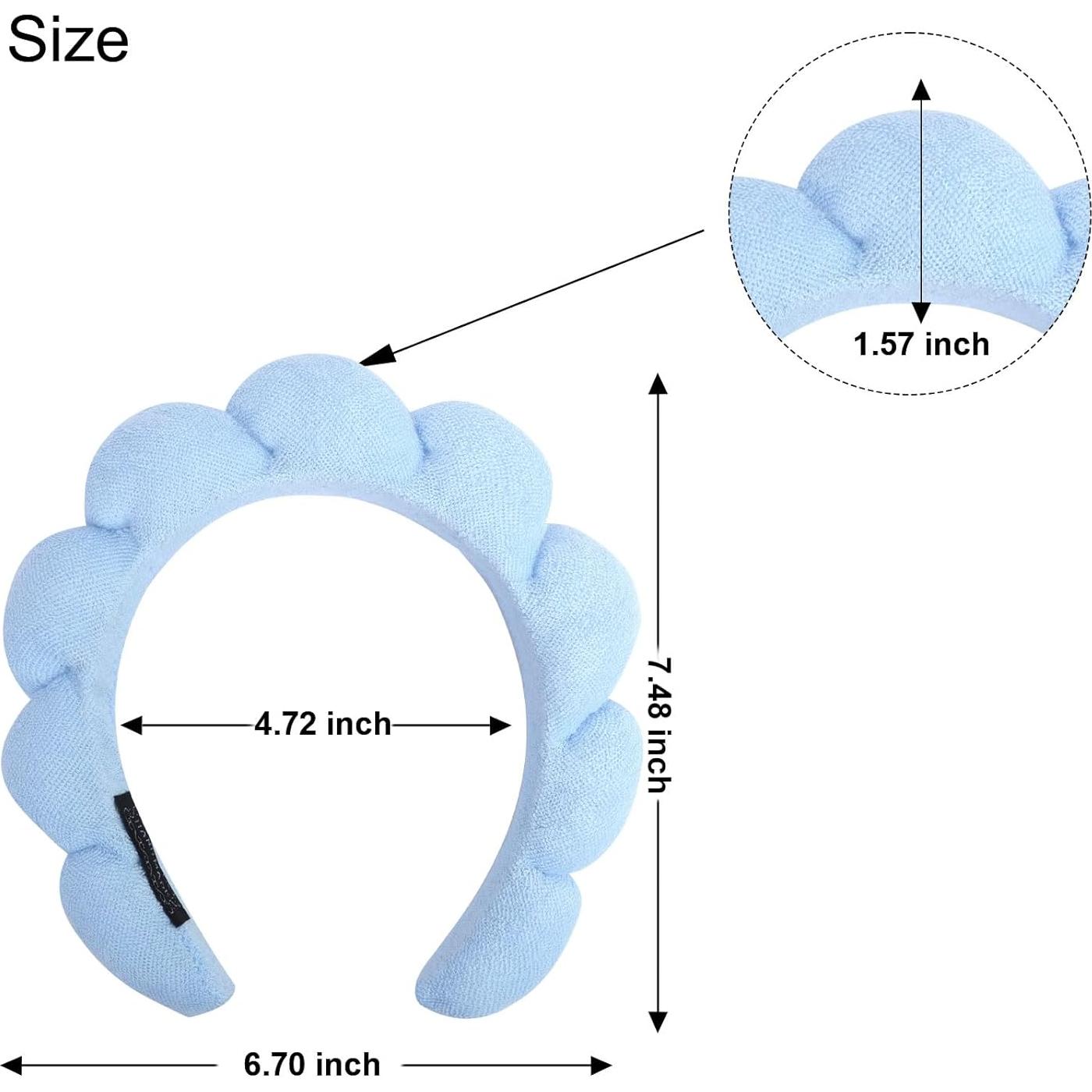 Diademas de Cuidado de la Piel Wecoe 3 Piezas Microfibra