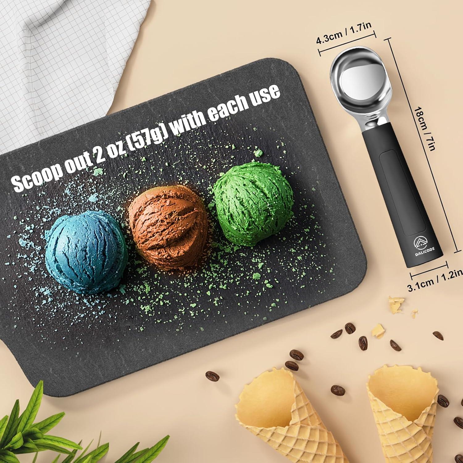 Cuchara de Helado Eléctrica Recargable 60ml - Negro