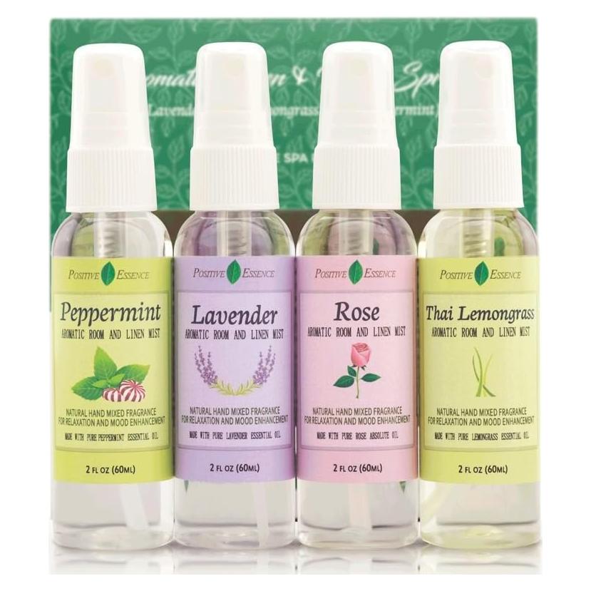 Juego de 4 Ambientadores Naturales Positive Essence 59 ml