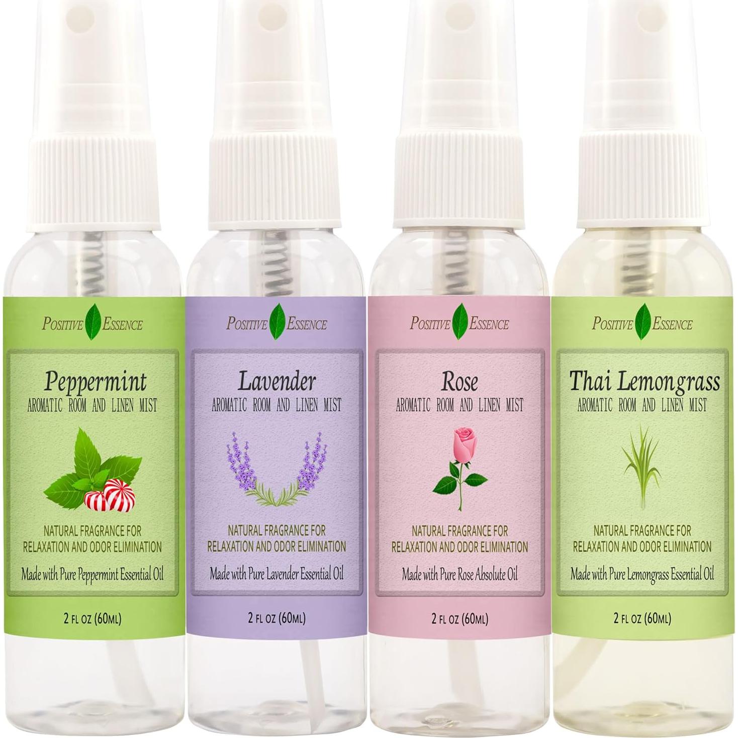 Juego de 4 Ambientadores Naturales Positive Essence 59 ml