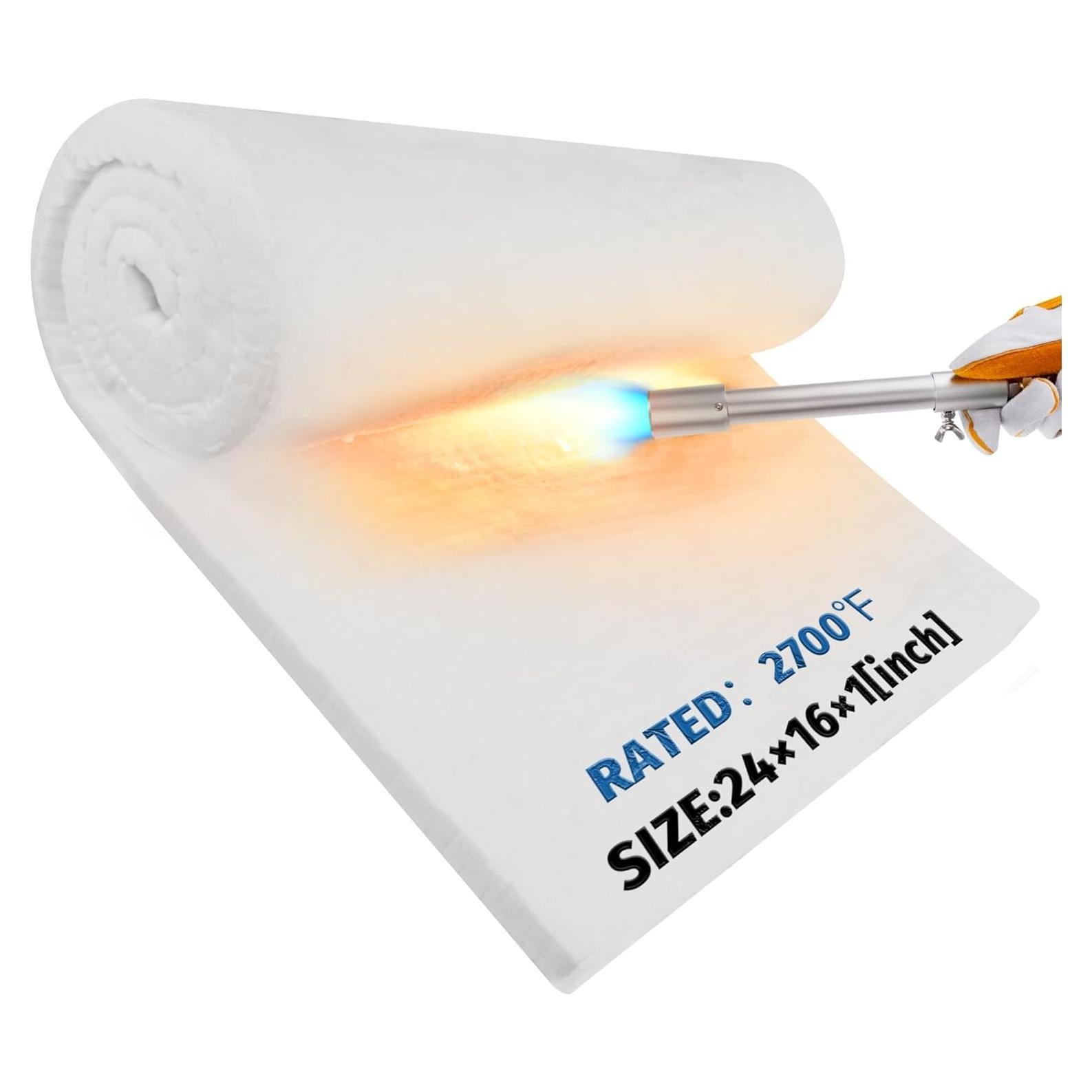 Manta de Aislamiento Nelyrho 61x41x2.5 cm Ignífuga 2700°F