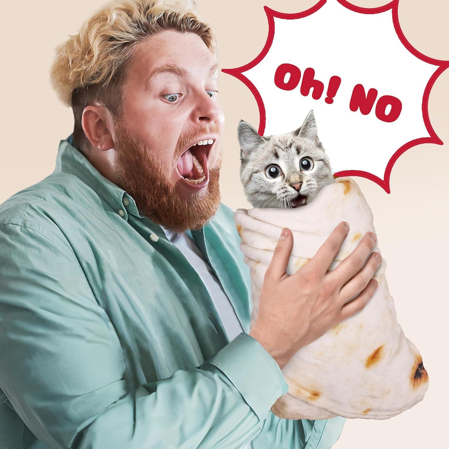 Manta Envoltura de Tortilla Jorbest Beige 119 cm Suave Franela