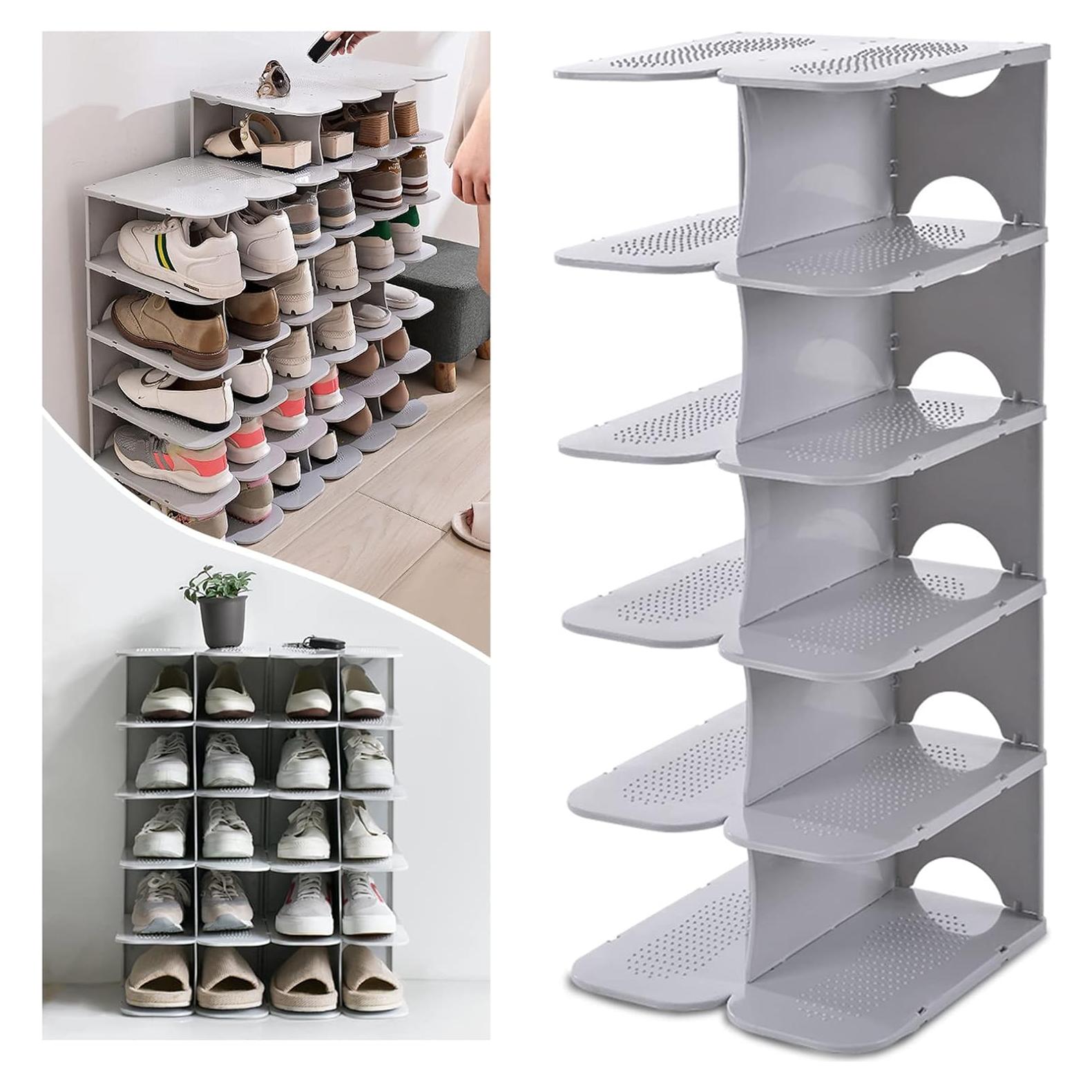Estante Organizador de Zapatos ACPOP 6 Niveles Gris