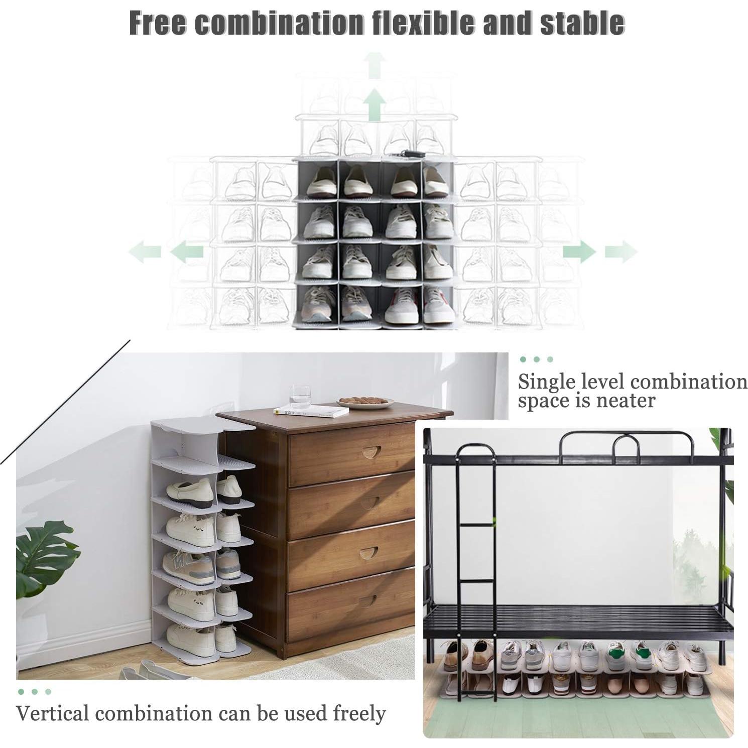 Estante Organizador de Zapatos ACPOP 6 Niveles Gris