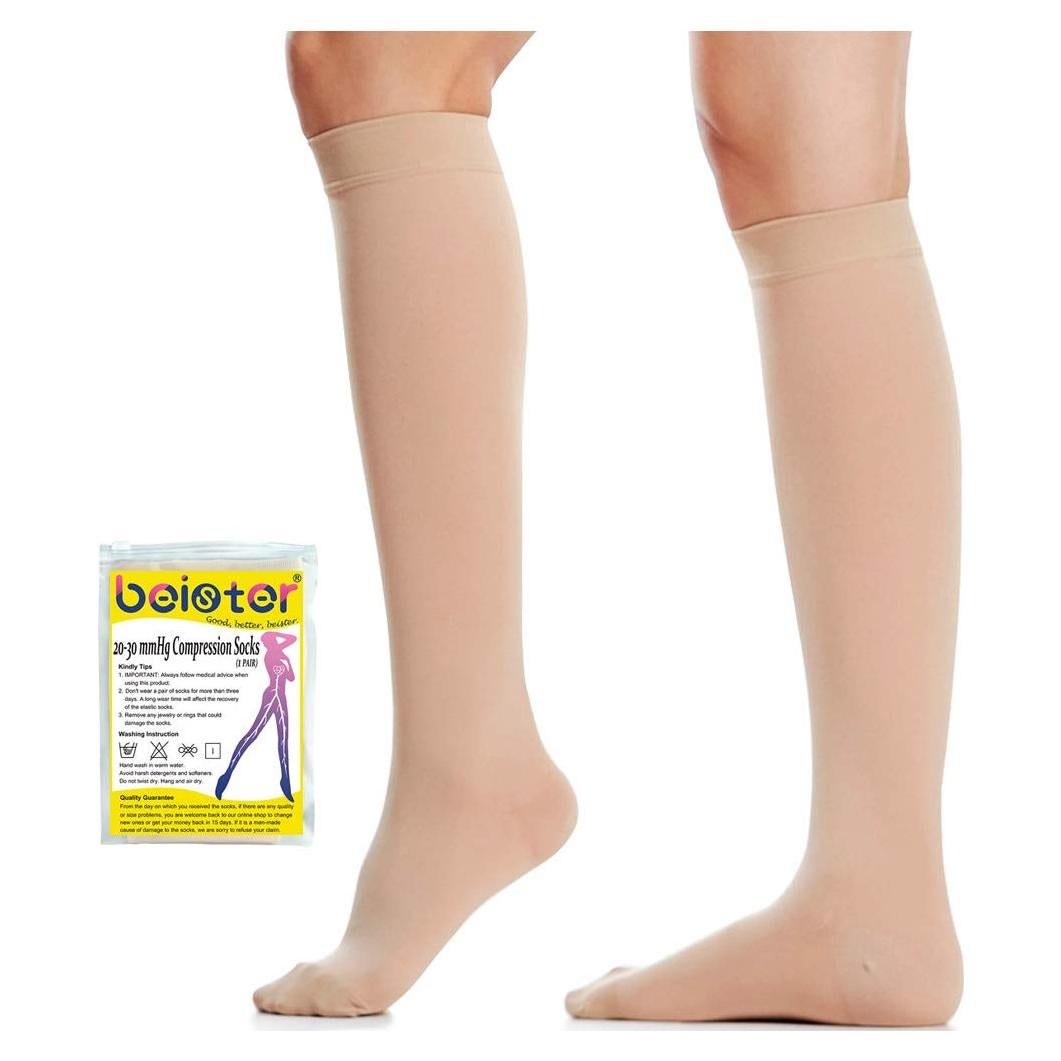 Calcetines de Compresión Beister 20-30 mmHg Beige Talla S